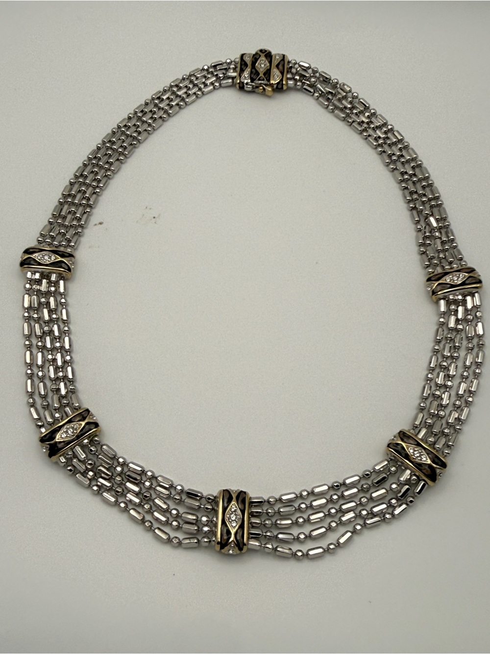 Elegant John Medeiros Lattice Collection Abalone Necklace